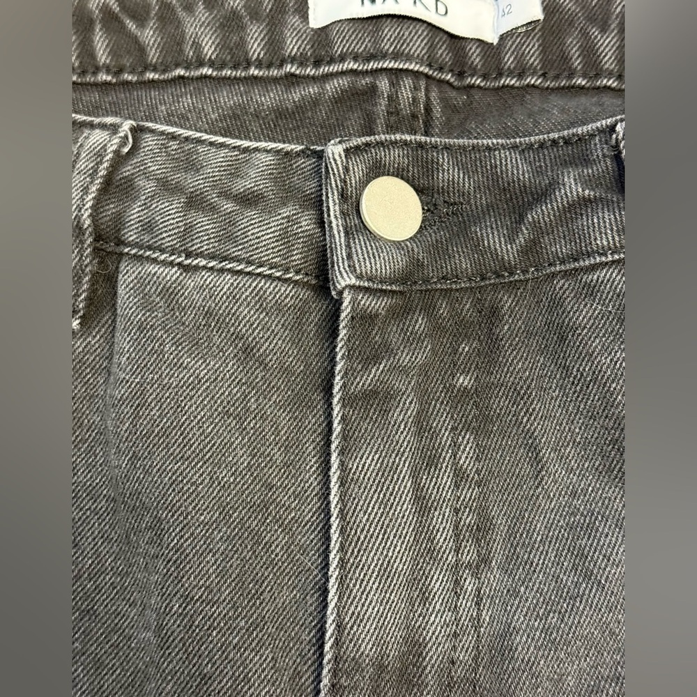 Women’s NA-KD Two Tone Pocket Raw Hem Jeans 29 100%Cotton - Picture 4 of 10